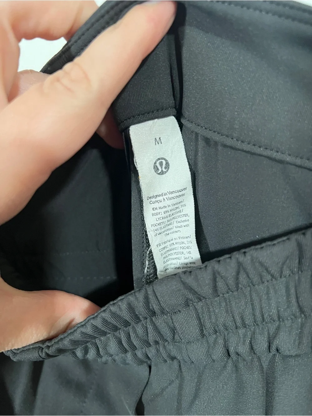 Lululemon Tapered-Leg Mid-Rise Pants 7/8 Length Luxstreme Medium Graphite Gray